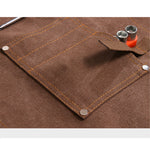 Multi-Pocket Design Canvas Apron for Hairstylists Bakers Coffee Shops Gardeners Woodworkers Restaurant Enduring