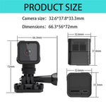 WiFi Waterproof 1080P HD Sports Small Camera Portable Motorcycle Bicycle Driving Recorder High-Definition Action Camera for Outdoor Activities