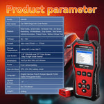 KONNWEi KW340 Car CAN OBD2 EOBD Diagnostic Tool Engine Battery Test Read Fault Code Clear Real-Time Data O2 Inspection Tool