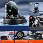 LinkMejor Portable Smart Wireless Charging Dashboard Phone Holder 360 Degree Rotation Auto Lock Stand Universal