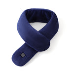 LinkMejor 3 Gears Electric Heating Scarf 80-100cm Adjustable USB Rechargeable Uniex Fashion Winter Warm Neckerchief Plush Collar
