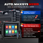 LinkMejor MS909 Car Diagnostic Tool Automotive Scanner Same As LinkMejor Maxisys MS Ultra ECU Programming 3000+ Active Tests 40+ Reset Services OEM Diagnostics CAN FD DoIP