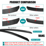 LinkMejor 4PCS Black Front Lip Chin Bumper Spoilers Body Kits For Car Universal