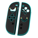 LinkMejor LinkMejor-NS2292 Switch2 Joycon Left and Right Handle+Joystick Caps Anti-slip Shockproof Silicone Protective Cover Precision Cutouts Easy Install Gaming Accessories