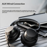 Fingertime A06 ANC Headset Wireless bluetooth Headphone -35dB Active Noise Cancelling 40mm Driver HiFi Stereo 50H Playback Low Game Delay AUX Playback Sports Headphones