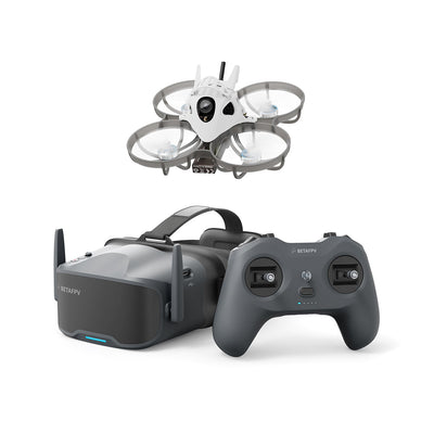 LinkMejor Meteor75 Pro HD P1 VTX 80.8mm 1S Brushless Whoop RC FPV Racing Drones RTF with LiteRadio 4 SE Radio Transmitter VR04 HD Goggles for Beginners