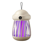 LinkMejor Rechargeable Mini UV Mosquito Killer Lamp 360° Coverage 3000V Electric Grid Dual UV & Night Light Modes Portable Indoor/Outdoor Zapper