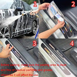 4pcs Car Anti Scratch Door Sill Protector Sticker Strip Car Threshold Protection Bumper Film Sticker for Car SUV Pickup Truck