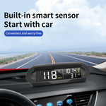 Universal Solar Power Digital GPS Car Speedometer Wireless HUD Display Mph KM/H Speedometer Time Speed Alarm Temperature Altitude