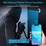 Smart Home Tuya 120° Wide Angle Door Peephole Camera 1080P One Way Intercom Video Eye Motion Detection Wifi Doorbell Camera 5000mAh Battery Work with Alexa&Google