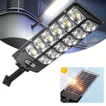 360LED Motion Sensor Solar Street Light Outdoor Home Garden Light Super Bright Waterproof Remote Control Human Body Induction 3 Lighting Mode