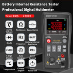 2in1 ZOYI ZT-XR1 Battery Internal Resistance Meter Multimeter 25000 Counts Test Capacitance/Diode/Voltage,etc for 18650 Battery Testing