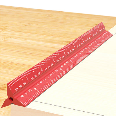 LinkMejor 6 Sided Woodworking Scriber MM And Inch Dual-Purpose 6/8/12/20inch Upgraded Measuring Tape for Accurate Marking and Measuring in Woodworking Projects