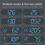 G9 Car HUD Head-up Display Car GPS Multi-function Speedometer Compass HD Head-up Display 360° Rotating Suction Fit All Vehicle