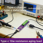 Type-C PD Resistive Load Tester 10W 4.7 Ohm USB C Charger & Cable Power Meter Fast Check Aging Test Tool