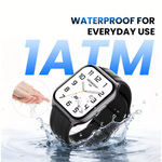 LinkMejor Watch 3 1.85-inch AMOLED Display 45 Days Standby 1ATM Waterproof AI Voice Assistant bluetooth Call Heart Rate Blood Oxygen Monitor Sleep Monitoring Breathing Training Multi-sport Modes Smart Watch