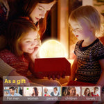 Colorful Atmosphere Moon Light Sunrise Alarm Clock Wake-Up Light Breathing Light Three-Speed Dimming Clock Dual Alarm Clock Timing  Sound Machine for Heavy Sleepers Nightlight Sleep Aid Snooze 10 Nature Sounds 8 Colors Ideal for Gift