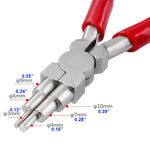 6" Jewelry Pliers Carbon Steel Round Nose Needle Nose Pliers for 3-10mm Rings Wire Wrapping Jewelry Making Tools