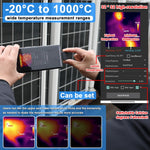 Portable Mobile Phone Thermal Imager -20℃ to 1000℃ Small Thermal Imaging Camera Support Maximum Minimum Center Temperature Measurement 5 Color Palette Modes