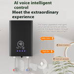 Tevorex 220V 8500W Touch Screen Instant Electric Water Heater AI Voice Control Constant Temperature Variable Frequency Shower Kitchen Fast Heating