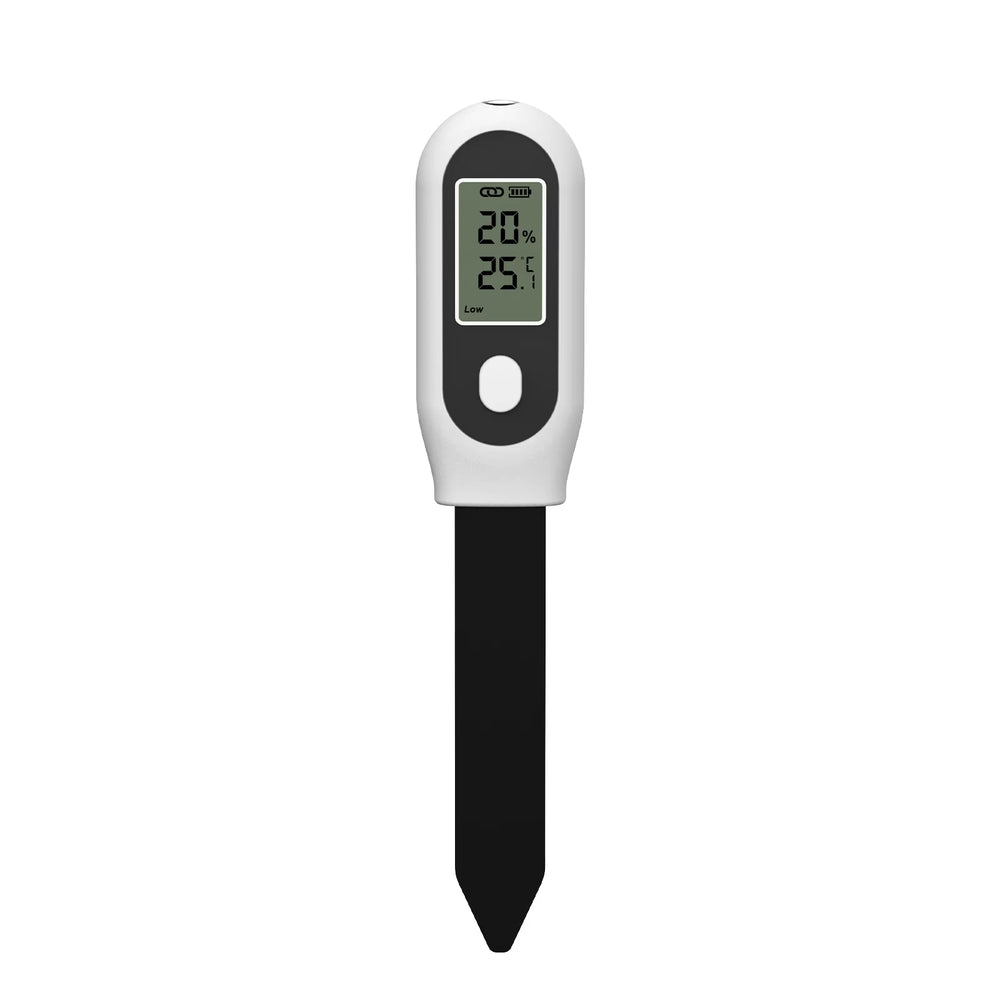 Tuya Zigbe Soil Moisture Sensor 3 in 1 Humidity Temperature Sunlight Meter Screen/APP Control for Plants Pots Garden