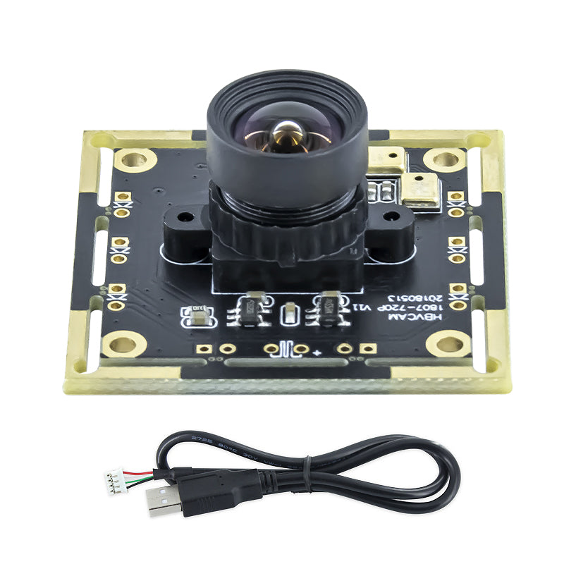 1MP HD USB Camera Module 720P Manual Focus 72/100/160° Lens Focal Length 38*38 Compatible 32*32 Camera Module USB Driver-free