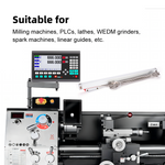 LinkMejor YH800-2 Digital Display Ruler YE Optical Linear Scale with IP54 Protection High Precision Versatile Use for Milling Machines Lathes and More Imported Parts Large Screen Display Reliable Meanwell Power Supply