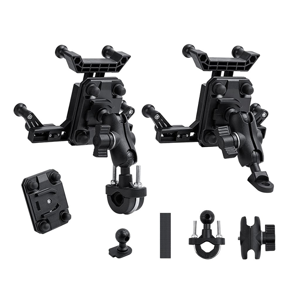 LinkMejor 360° Rotation Adjustment 4.7''-7.0'' Shockproof Bicycle Phone Holder for Motorcycle Bike Handlebar Rearview Mirror Mount