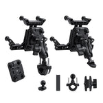 LinkMejor 360° Rotation Adjustment 4.7''-7.0'' Shockproof Bicycle Phone Holder for Motorcycle Bike Handlebar Rearview Mirror Mount