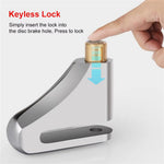 LinkMejor Universal Portable Motorcycle Disc Brake Lock with Keys Alloy Steel Waterproof Anti-Theft Lock for Motorcycles Electric Vehicle