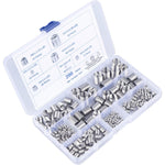 200Pcs 304 Stainless Steel Wire Thread Inserts Assortment Kit M3 M4 M5 M6 M8 M10 M12 Helical Coiled Metric Thread Repair Insert Set