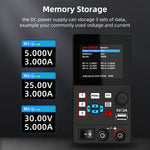 I8 Series 305/3010/4020 Programmable DC Power Supply 0-40V 0-20A 300W USB Port Over Voltage Protection Adjustable Voltage Current