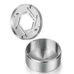 LinkMejor Handmade Alloy Openable Mechanical Ashtray Desktop Ornaments Science Discovery Toys