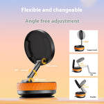 360° Adjustable Vacuum Magnetic Suction Cup Phone Mount Portable Hands-Free Magnetic Car Phone Holder for above 4.7inch Mobile Phone