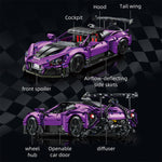 LinkMejor JJ9206 Remote Control Super Racing Car Model MOC Building Block Assembly Kit 1801PCS Brick Set Kids Gifts