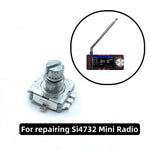 LinkMejor SI4732 Radio Plum Blossom Shaft Rotary Encoder 20-Step 360 Degree Switch 10mm Shaft Smooth Frequency Adjustment High Temperature Resistant Eco-Friendly