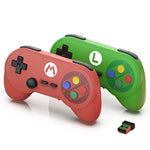 LinkMejor PC07 2.4G Wireless Dual Gaming Controller 32H Battery Classic D-Pad Arcade Game Controller for PC Android TV Box Retro Gamepad Plug and Play