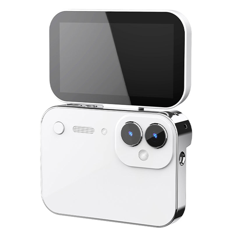 DC28S 12MP Flip Touch Screen Digital Camera 4K HD Video 180° Flip Selfie Screen 120° Wide Angle 16X Zoom 3600mAh Battery for Vlogging Selfie Photography Travel Student