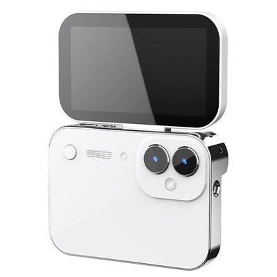 DC28S 12MP Flip Touch Screen Digital Camera 4K HD Video 180° Flip Selfie Screen 120° Wide Angle 16X Zoom 3600mAh Battery for Vlogging Selfie Photography Travel Student