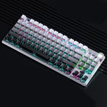 LinkMejor F3001 Tri-mode Mechanical Keyboard with Multifunctional Knob 87-keys Gradient Color RGB Lighting 2000mAh Battery E-sports Gaming Keyboards