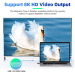 140W USB4.0 40Gbps Thunderbolt3 Magnetic Type-C to Type-C Fast Chargeing Magnet Converter Cable 8K@60Hz OTG USB Type C Adapter