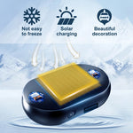 Rayhong Car Windshield Snow Removal Instrument Tool Solar/USB Power Car Window Glass Anti-Ice Snow Remove 5-12V Winter Deicing Device Molecular Interference Snow Remove Car Defroster
