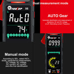 AV TOOLTOP X6 Digital Clamp Meter 400A High Precision AC/DC Current Measure with Live Wire Recognition NCV Induction Detection Dual VA Color Screen