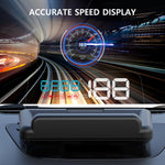 LinkMejor C500 Auto OBD2 HUD Head-Up Display EOBD Windshield Car Speedometer Projector Digital  For All Car