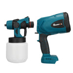 LinkMejor 1300W 25000RPM Cordless Paint Sprayer Spray Guns with Nozzles 800ML Pot