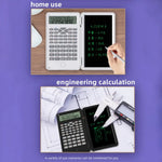 LinkMejor 6 Inches Scientific Calculator with LCD Writing Tablet and 240 Functions Professional Calculators for School Students Office Assistant