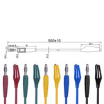 25PCS Universal Multimeter Probe with Steel Needle and 4mm Banana Plug Piercing Needle Connection Alligator Clip For Accurate Readings and Versatile Testing Use