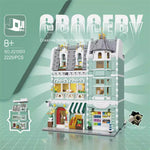 JQ10003 Toys General Store Architecture Style Educational  LED Light Strip Building Block Brick Assembly Kit for Children Birthday Gift