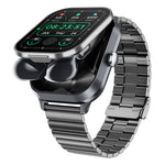 D8pro 2.01-inch HD Screen Clamshell 2-in-1 Headset Design NFC Function bluetooth Call Heart Rate Blood Pressure SpO2 Monitor Sleep Monitoring Multi-sport Modes Smart Watch