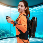 [HK Direct] CAMORO CM6-1 24V 650W/1300W Underwater Scooter Paddle Board Motor Support Single & Dual Unit with 2x4400mAh Batteries iSUP Mount Electric Thruster for Diving Snorkeling in Sea Lake Pool Kayak Boat Use